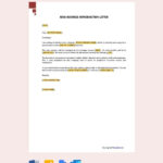 New Business Introduction Letter In Pages, Pdf, Word, Google Docs For Business Introduction Letter Sample Template