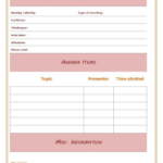 New Sample Meeting Agenda Template Download Now | Wps Office Academy In Free Agenda Sample Templates