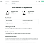 Non Disclosure Agreement (Nda) Template   Free To Download In NDA Sample Template