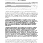 Non Disclosure Agreement (Nda) Template – Sample With Regard To Non Disclosure Agreement Sample Template