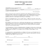 Non Disclosure Agreement Sample   Free Printable Documents In Sample Non Disclosure Agreement Template