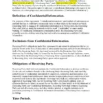 Non Disclosure Agreement Template   Free Download   Easy Legal Docs Inside Non Disclosure Agreement Sample Template