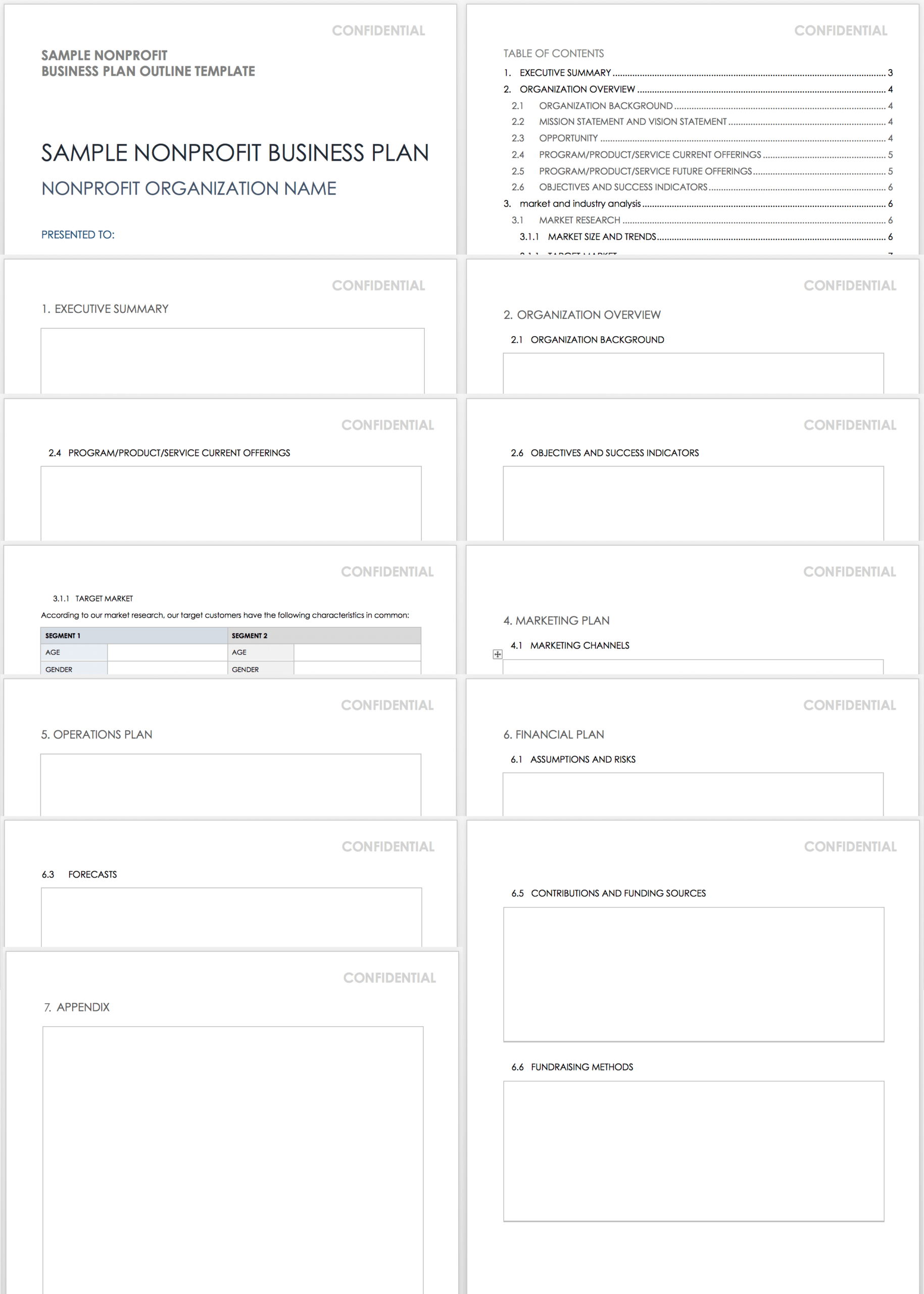 Nonprofit Business Plan Templates | Smartsheet for Non-Profit Business Plan Template Sample