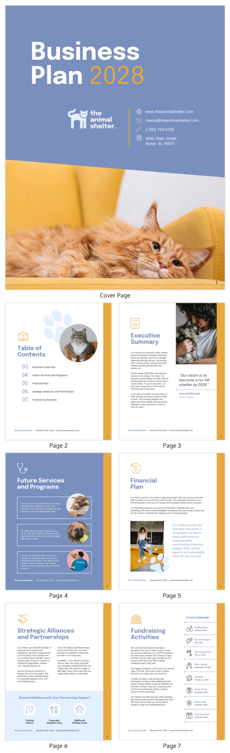 Nonprofit Organization Business Plan Template - Venngage regarding Non-Profit Business Plan Template Sample