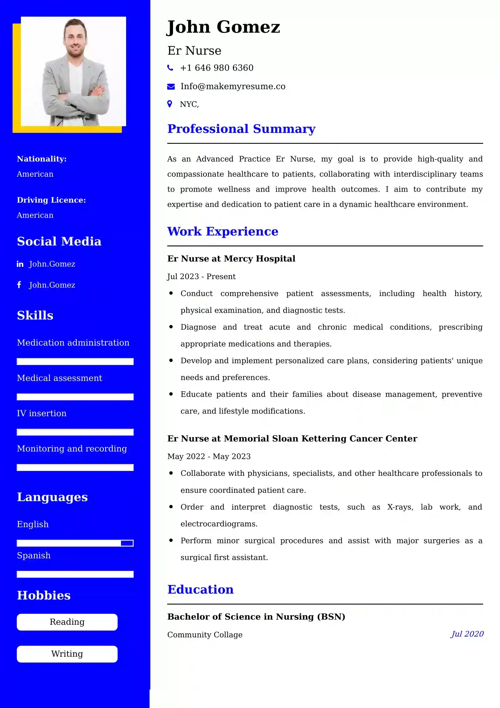 Nursing Resume Examples | 67+ Ats-Optimized Samples And Guide pertaining to Nursing Resume Template Sample