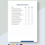 Observation Checklist Template In Word, Pages, Pdf, Google Docs In Event Observation Sample Template