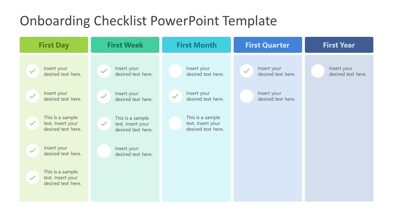 Onboarding Checklist Powerpoint Template pertaining to Onboarding Sample Template