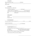 One Page Lease Agreement Template Pertaining To Contract Of Lease Sample Template