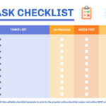 Online Editable Checklist Templates In Checklist Sample Template