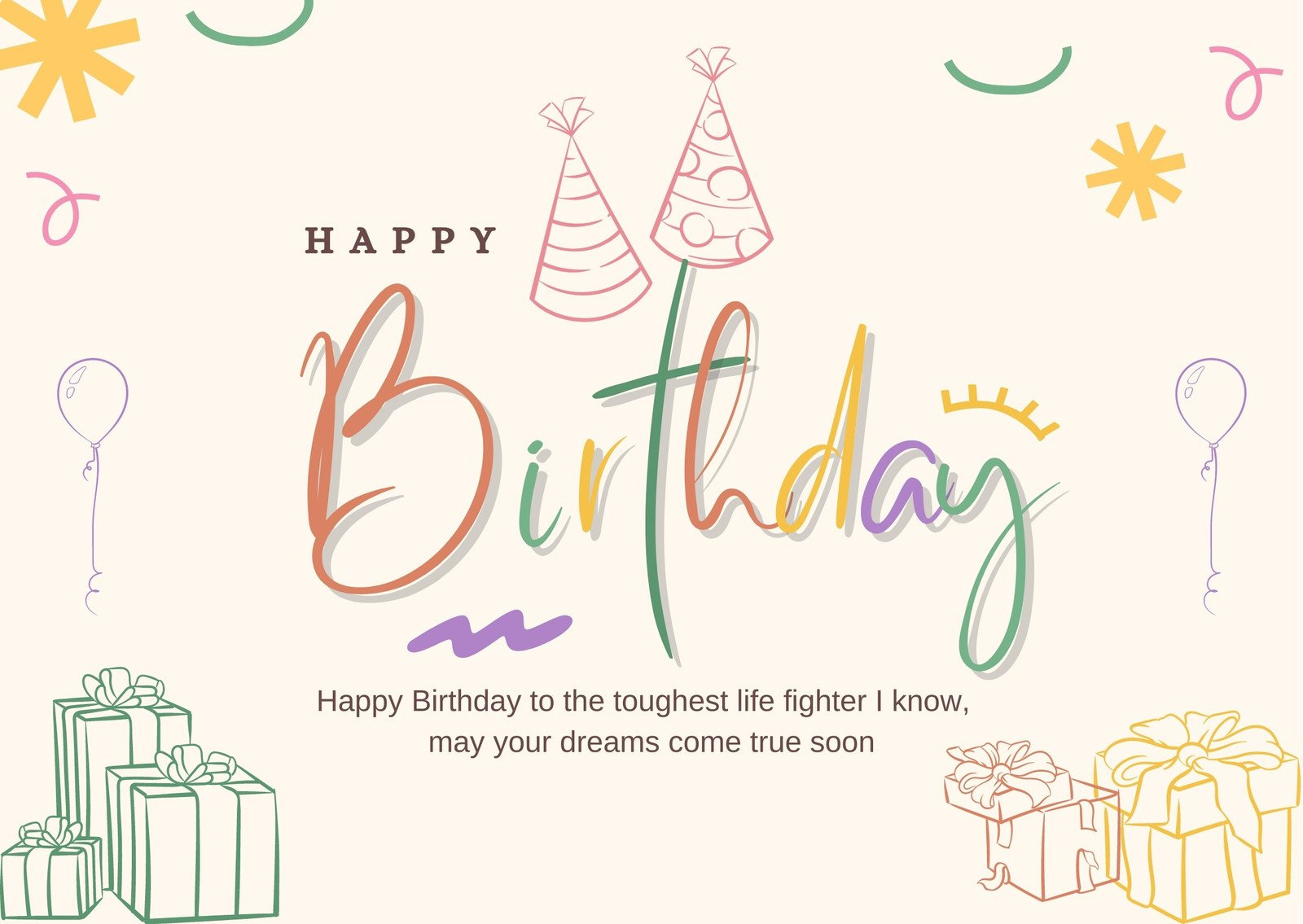 Page 10 - Free Printable Card Templates You Can Customize | Canva with Birthday Card Sample Template