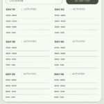 Page 2   Free And Customizable Itinerary Planner Templates | Canva With Regard To Flight Itinerary Template Sample