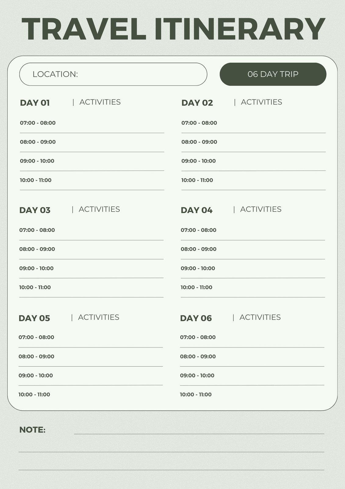 Page 2 - Free And Customizable Itinerary Planner Templates | Canva with regard to Flight Itinerary Template Sample