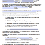 Painting Subcontractor Agreement | Pdf | Word With Painting Contract Template Sample