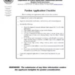 Pardon Application Form ≡ Fill Out Printable Pdf Forms Online In Parole Pardon Letter Sample Template