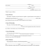 Partnership Agreement Template   Fill Online, Printable, Fillable Inside Free Partnership Agreement Sample Template