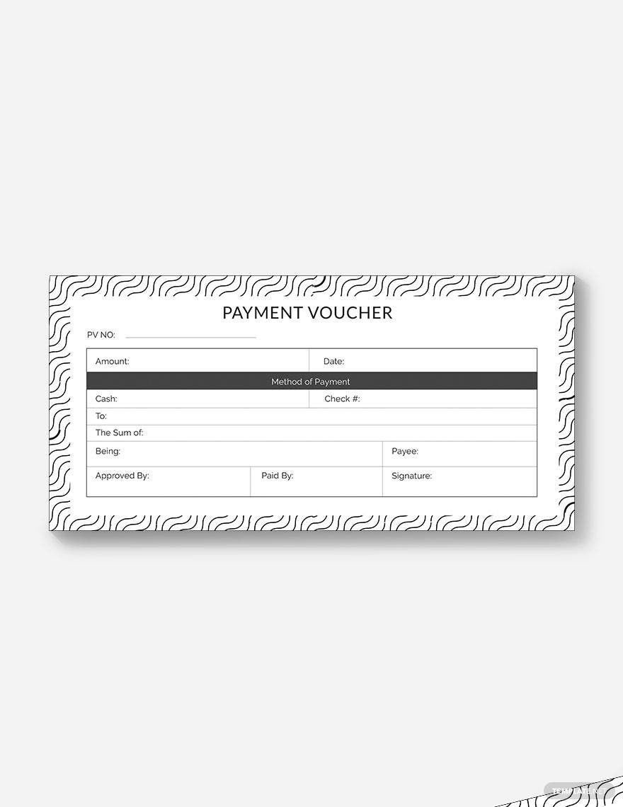 Payment Voucher Template In Publisher, Word, Pages, Illustrator throughout Payment Voucher Sample Template