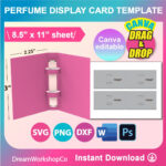 Perfume Sample Display Card Template, Perfume Display Card For Perfume Sample Card Template