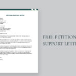 Petition Support Letter In Word, Google Docs   Download | Template For Sample Petition Letter Template