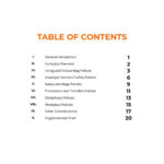 Policy Table Of Contents Template In Google Docs, Publisher, Word Inside Sample Table Of Contents Template