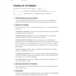 Power Of Attorney Template   Free To Use For Free Sample Power Of Attorney Template