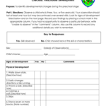 Preschool Observation Form   Fill Online, Printable, Fillable Within Early Childhood Time Sample Observation Template