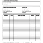 Printable Order Form Templates Pertaining To Order Form Template Free Sample