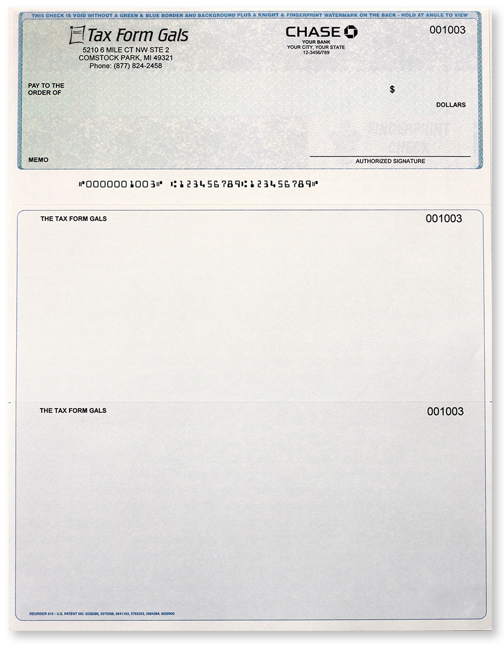 Printed Business Checks For Software, Top Format - Discounttaxforms in Business Check Sample Template