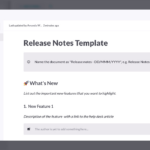 Product Release Notes Template For Software Development | Kipwise For Release Notes Sample Template