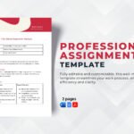 Professional Assignment Template In Word, Google Docs, Pdf Within Assignment Sample Template