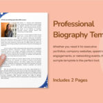 Professional Biography Template In Word, Pdf, Google Docs Pertaining To Free Biography Template Samples