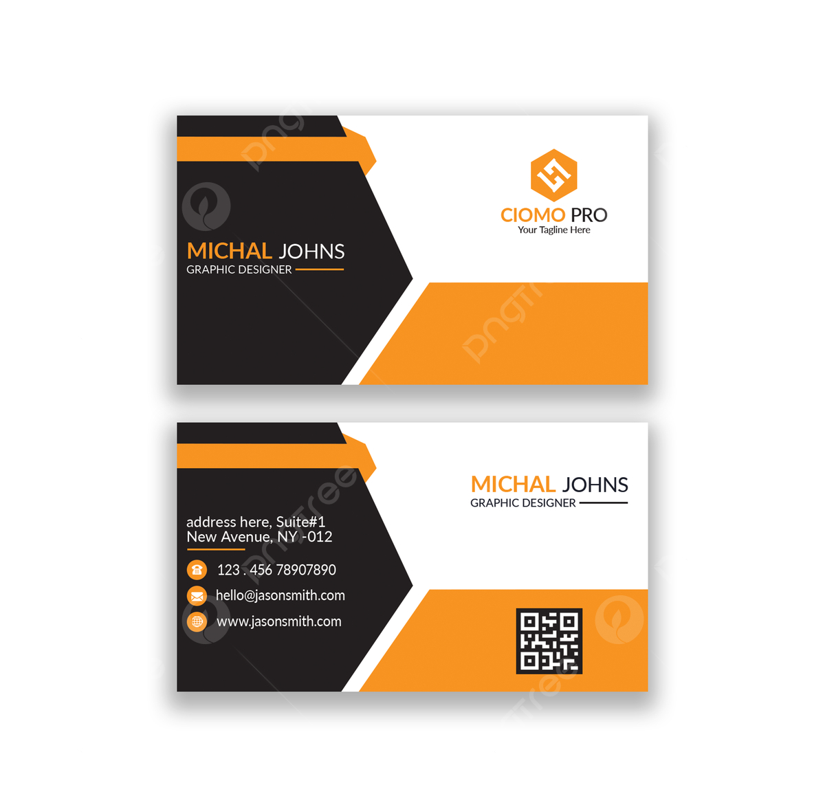 Professional Business Card Design Template Template Download On regarding Business Card Sample Template