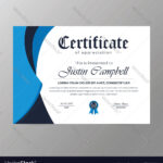 Professional Diploma Certificate Template Vector Image Regarding Diploma Certificate Sample Template