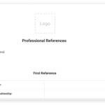 Professional References Template For Your Job Application | Monday For Job Reference Sample Template