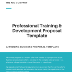 Professional Training And Development Proposal Template   Rfply In Workshop Proposal Sample Template