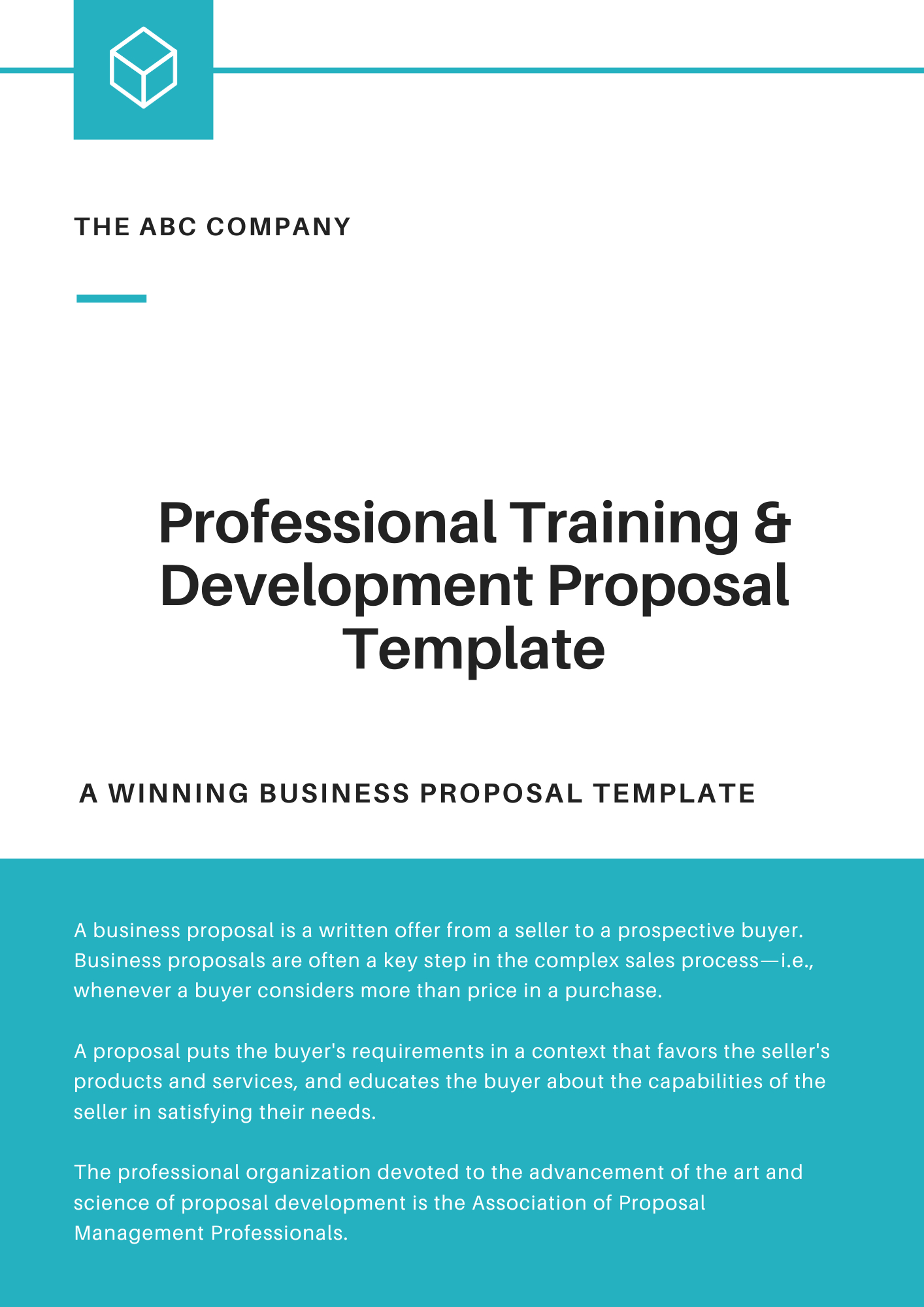 Professional Training And Development Proposal Template - Rfply in Workshop Proposal Sample Template