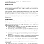 Project Management Resume Examples, Skills, And Keywords   Jobscan For Project Manager Resume Template Sample