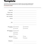 Project Risk Assessment Template | Fulcrum Pertaining To Risk Assessment Sample Template