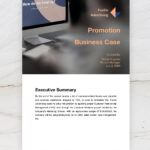 Promotion Business Case Template In Pages, Word, Google Docs For Business Case For Promotion Sample Template