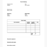 Proof Of Delivery Template | Optimoroute Inside Delivery Receipt Template Sample