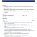 Public Health Professional Sample & Ready To Use Example | Shriresume With Healthcare Resume Template Sample