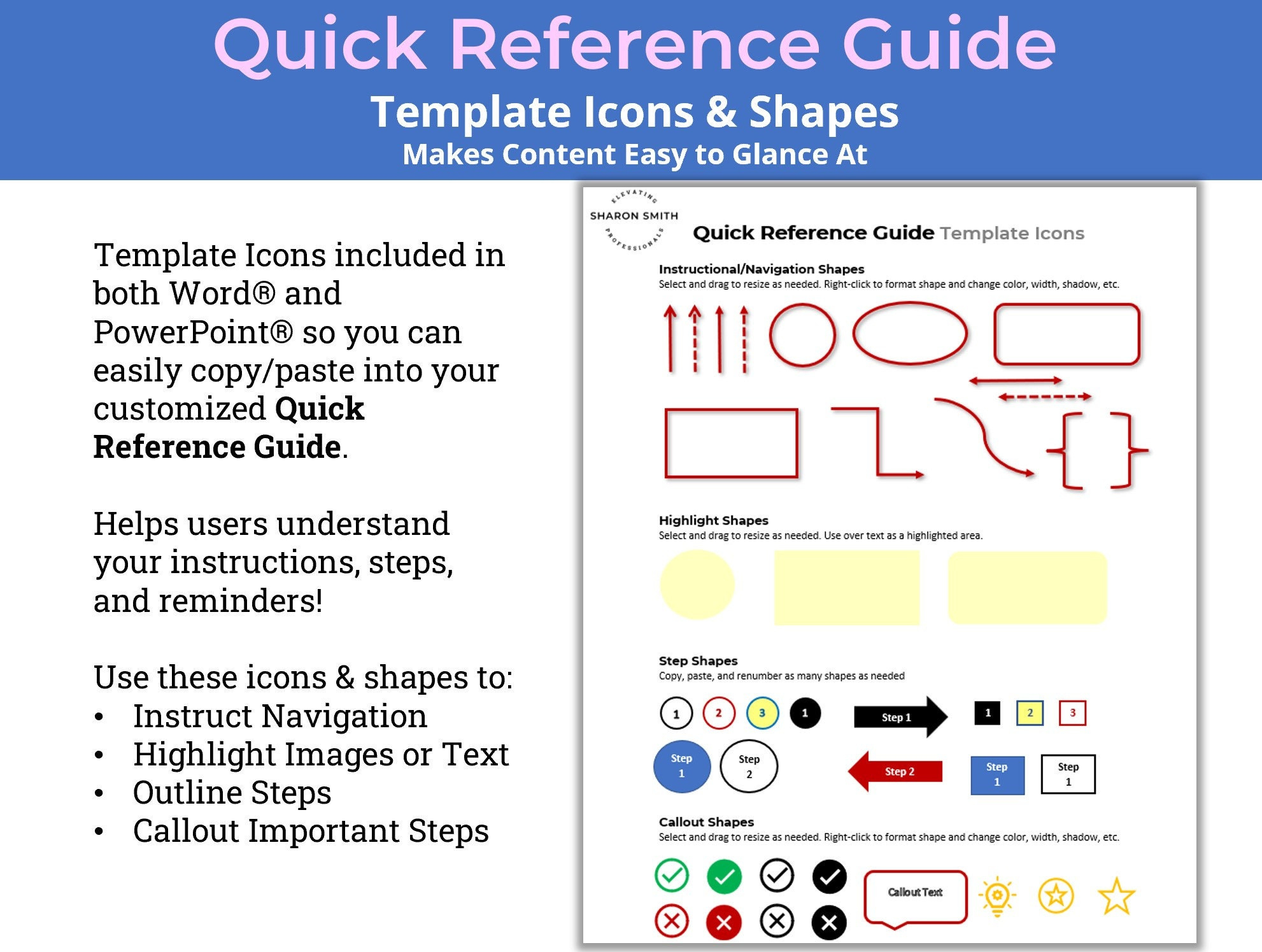 Sample Quick Reference Guide Template | Template Samples