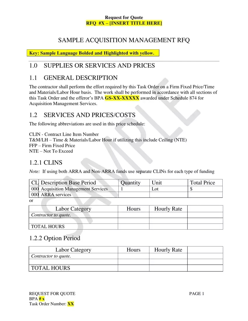 Quotation Template ≡ Fill Out Printable Pdf Forms Online in Quotation Request Sample Template