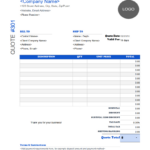 Quote Template   Invoice Simple Intended For Free Quotation Template Samples