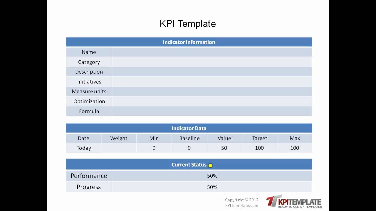 Ready-To-Use Kpi Templates regarding Kpi Sample Template