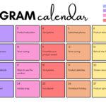 Real Examples Of Instagram Content Calendars   Manychat Blog Regarding Sample Editorial Calendar Template