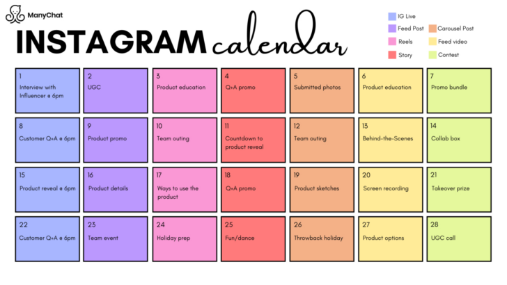 Sample Editorial Calendar Template