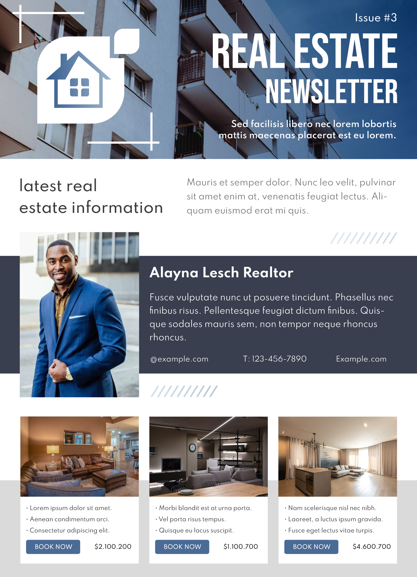 Realtor Newsletter Free Google Docs Template - Gdoc.io inside Newsletter Sample Templates