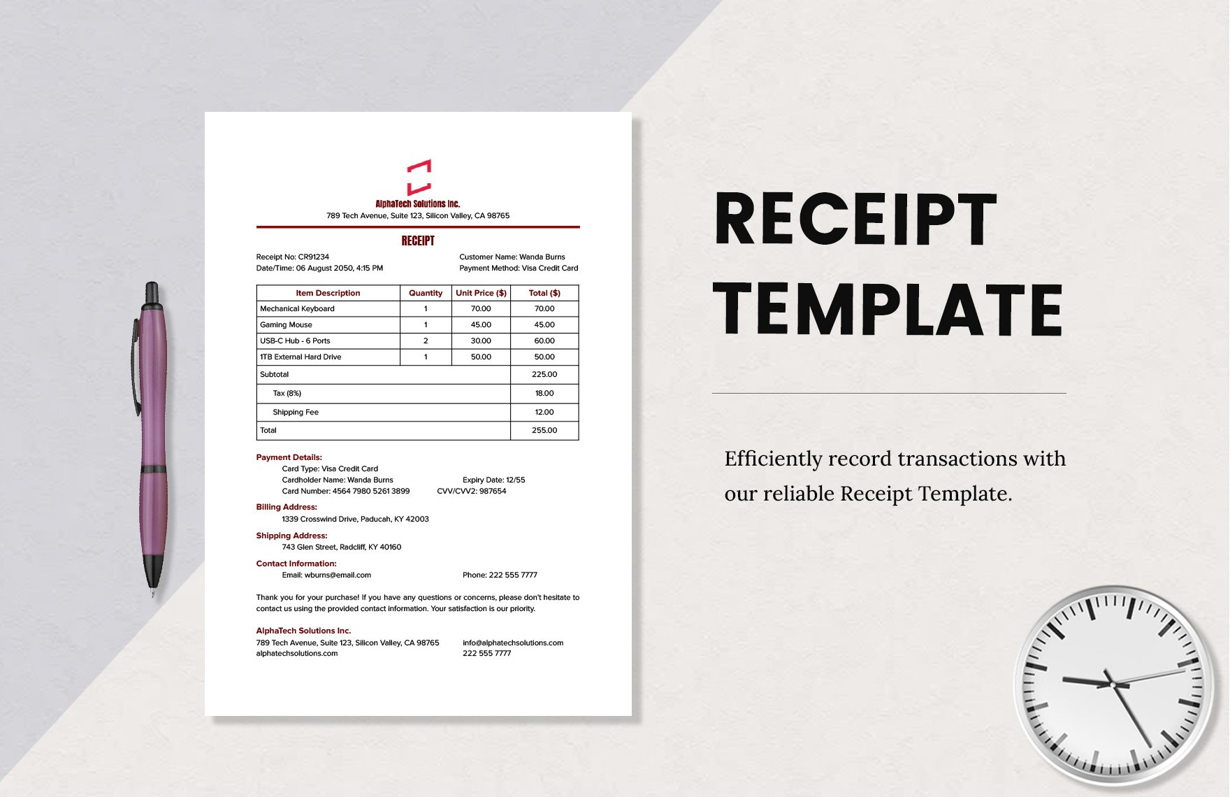 Receipt Templates In Pdf - Free Download | Template within Official Receipt Sample Template