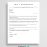 Recommendation Letter Examples & Templates In Recommendation Letter Template Sample