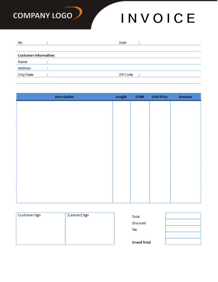 Rent Invoice Sample Template